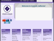 Tablet Screenshot of concordchamber.com